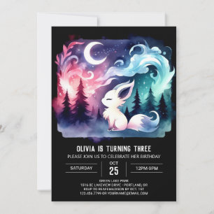 Kids Jungle Wolf Birthday Invitation