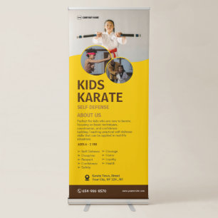 Kid's Karate Class Custom Retractable Banner