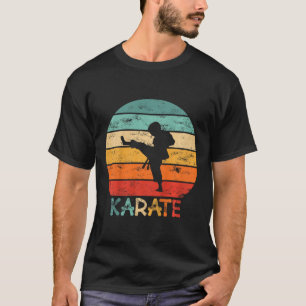 Kids Karate Martial Arts Grunge Motif A Little Boy T-Shirt