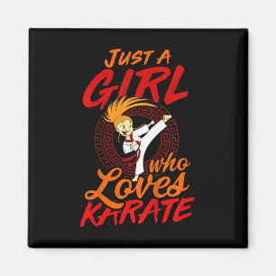 Kids Karate Shirt For Girls Magnet