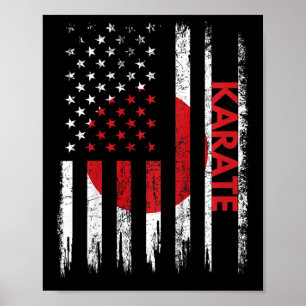 Kids Karate Shirt Martial Arts Gifts For Kids Japa Poster