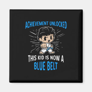 Kids Karate Student Blue Belt Award T Shirt Gift  Magnet