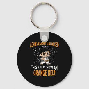 Kids Karate Student Orange Belt Award T Shirt Gift Key Ring