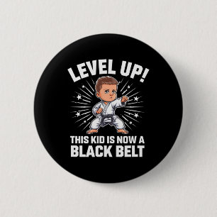 Kids Karate Uniform Black Belt Award T Shirt Desig 6 Cm Round Badge