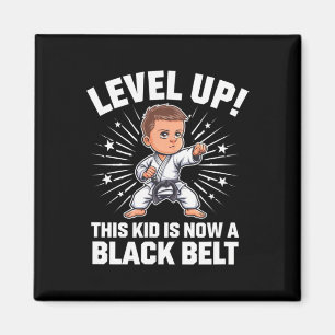Kids Karate Uniform Black Belt Award T Shirt Desig Magnet