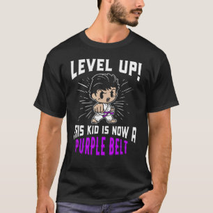 Kids Karate Uniform Purple Belt Award T Shirt Gift