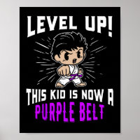 Kids Karate Uniform Purple Belt Award T Shirt Gift