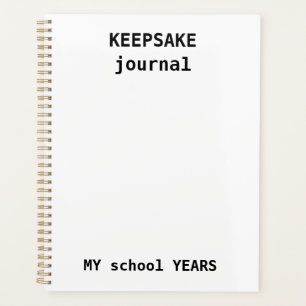 Kids Keepsake Journal - School Year Memory Planner
