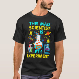 Kids Kids 10th Birthday This Mad Scientist Is 10 L T-Shirt