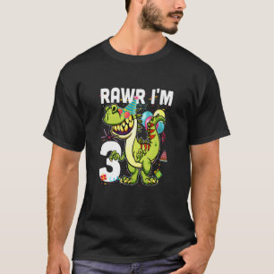 Kids Kids 365 3Rd Birthday Dinosaur 3 Years Old Bo T-Shirt