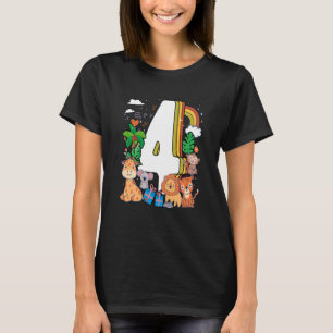 Kids Kids 4th Birthday Kids Birthday Party Wit Gir T-Shirt