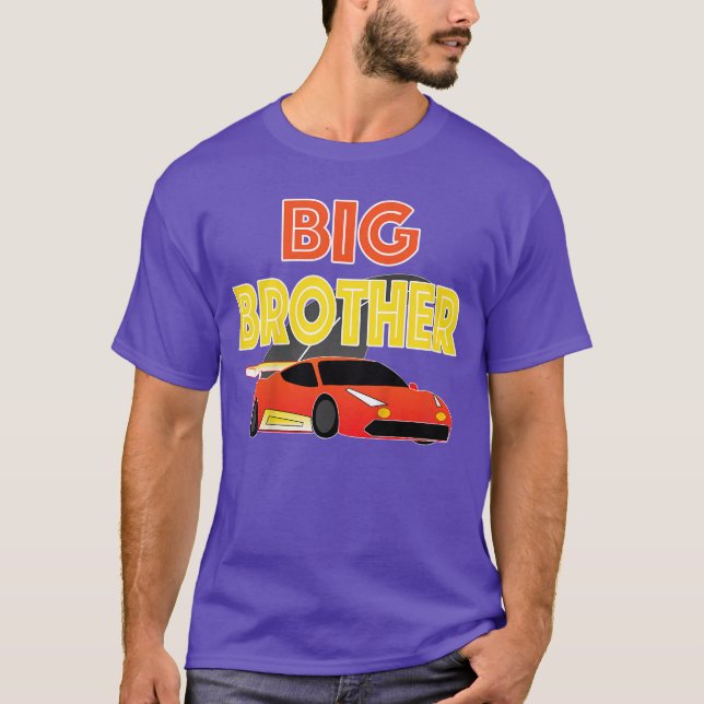 Kids Kids Big Brother Race Shirt For Boys Racing (Front)