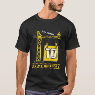 Kids Kids Boys Construction Truck 10Th Birthday Ag T-Shirt