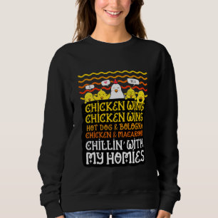 Kids Kids Chicken Wing Chicken Wing Hot Dog And Bo Sweatshirt