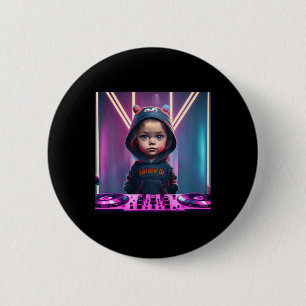 Kids Kids DJ Disc Jockey Fun Children's EDM Christ 6 Cm Round Badge