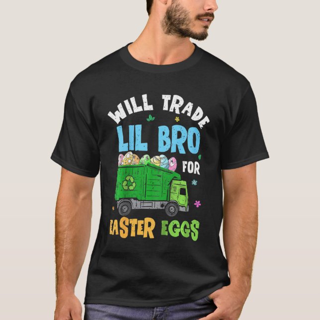 Kids Kids Easter Will Trade Little Brother For Gar T-Shirt (Front)