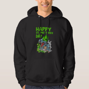 Kids Kids Happy Patrick T Rex Humour Toddler Boys Hoodie