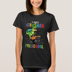 Kids Kids I Just Crushed Preschool Dinosaur Trex M T-Shirt