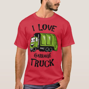 Kids Kids I Love Garbage Truck- Little Boys Trash T-Shirt
