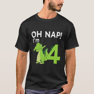 Kids Kids Im 4 Year Old Alligator Birthday Crocodi T-Shirt