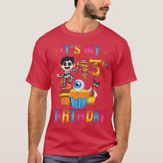 Kids Kids It's My 13th Birthday Ghost Skeleton Hal T-Shirt