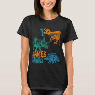 Kids Kids James Saurus 1st Birthday Boys Rex Bday T-Shirt