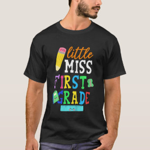 Kids Kids Little Miss First Grade Back To School 1 T-Shirt