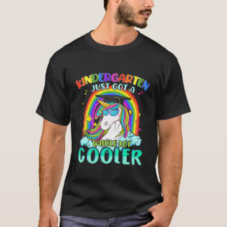 Kids Kindergarten Cooler Student Unicorn Rainbow B T-Shirt