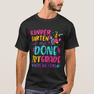 Kids Kindergarten Done 1st Grade Last Day Of Schoo T-Shirt