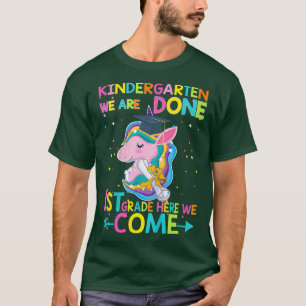 Kids Kindergarten Graduation Cute Unicorn Class Of T-Shirt