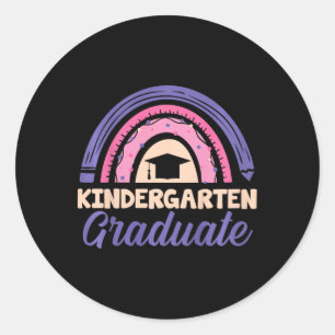 Kids Kindergarten Graduation Last Day Of School Ra Classic Round Sticker