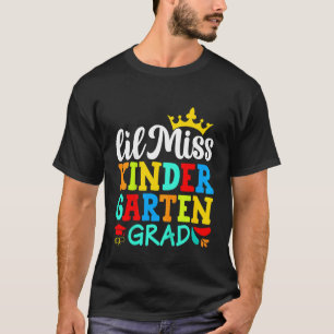 Kids Kindergarten Graduation Lil Miss Kindergarten T-Shirt