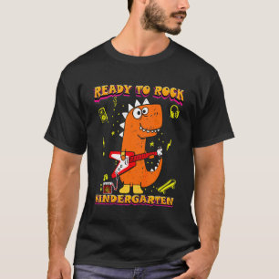 Kids Kindergarten Here I Go Trex Dino Tee Welcome