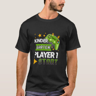 Kids Kindergarten Player Start Back To School Vide T-Shirt