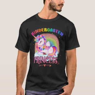 Kids Kindergarten Princess Unicorn Cute Back To Sc T-Shirt