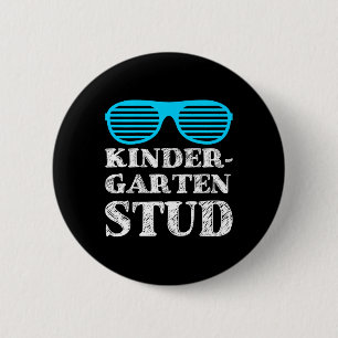 Kids Kindergarten Stud t  For Boys Fun Back To Sch 6 Cm Round Badge