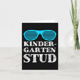 Kids Kindergarten Stud t For Boys Fun Back To Sch Card