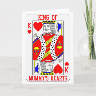 Kids King Of Mommys Heart Playing Card Baby Boy Va