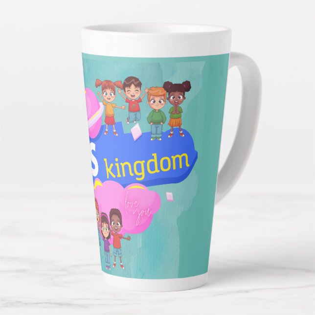 Kids Kingdom  Latte Mug (Right Angle)