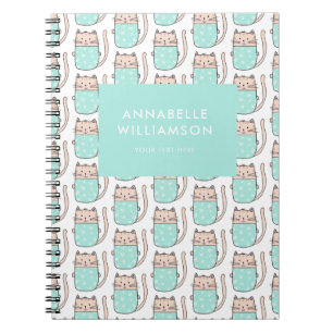 Kids kitty cat animal lover notebook