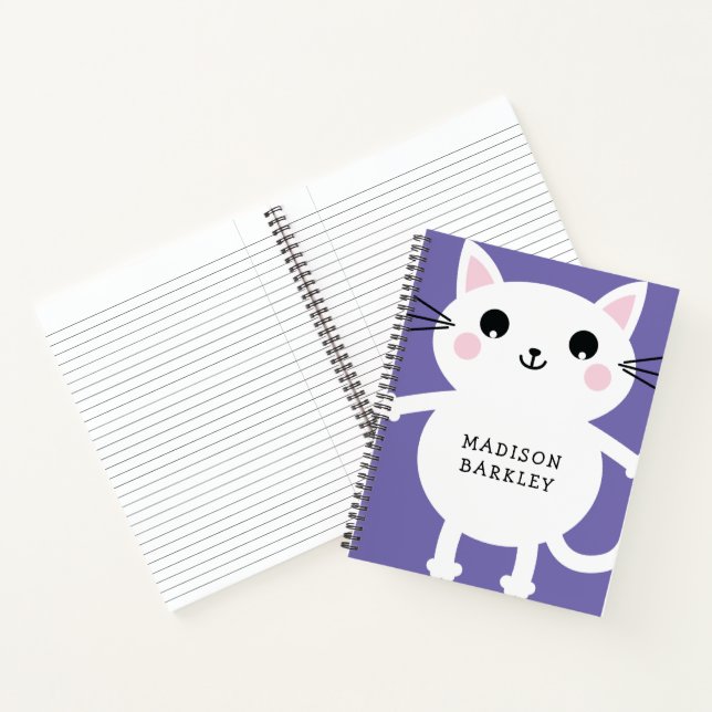 Kids Kitty Cat Cute Notebook (Inside)
