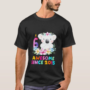 Kids Koala Bear 6 Years Birthday Outfit For Boys T-Shirt