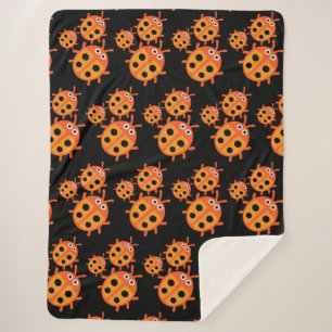 Kids ladybird Family Sherpa Blanket