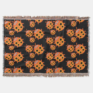 Kids ladybird Family Throw Blanket
