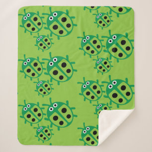 Kids ladybird Ladybug Sherpa Blanket