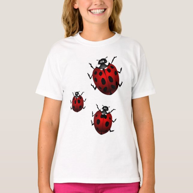 Kid's Ladybug T-shirts Children's Ladybug Shirts (Front)