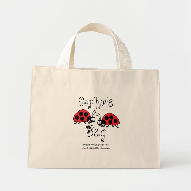 Kids Ladybug Tote Bag (Front)