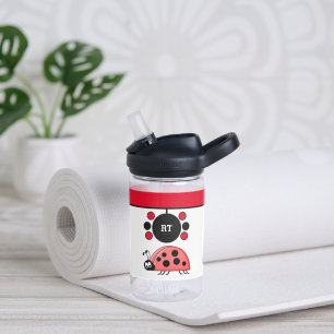 Kids ladybugs add initials stars red CamelBak Water Bottle