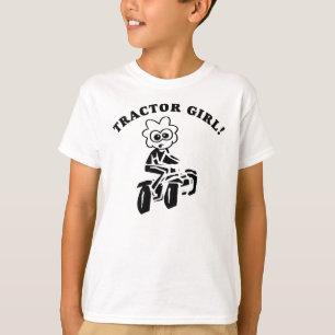 KIDS LAWN TRACTOR (TRACTOR PULL) GIRL T-SHIRT