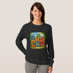 Kids Learning Alphabet Long Sleeve T-Shirt
